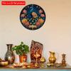 1pc 2d Flat Joyful Festival Circular Wooden Signs - 20cm: Kwanzaa, Diwali, Family Independence Day, Farmhouse, Bar, Cafe, Porch Decoration, Gifts