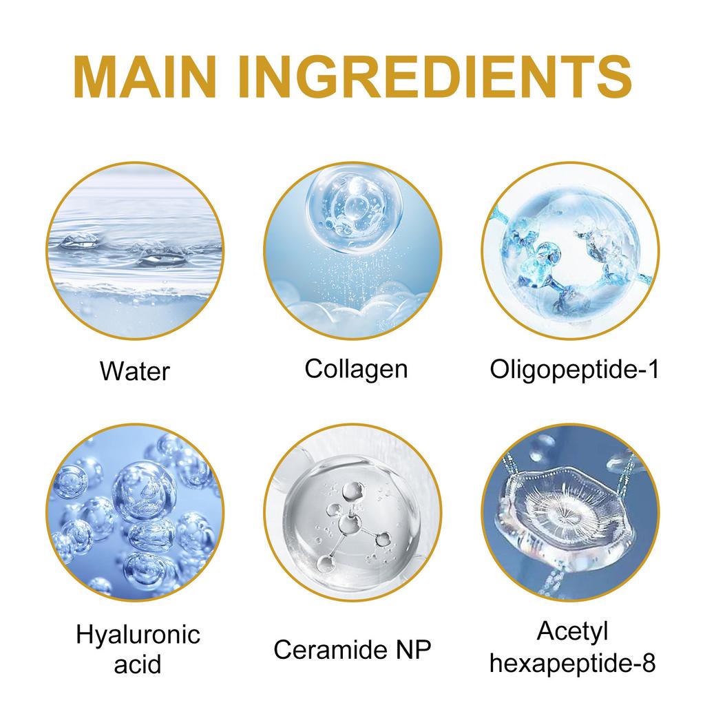 EELHOE  Collagen Essence Improve Facial Skin Fade Fine Lines Hydrate Moisturize Firming Anti-Wrinkle Essence