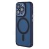 For iPhone 13 Pro Case Compatible with MagSafe PC+TPU Matte Phone Cover with Glass Lens Film