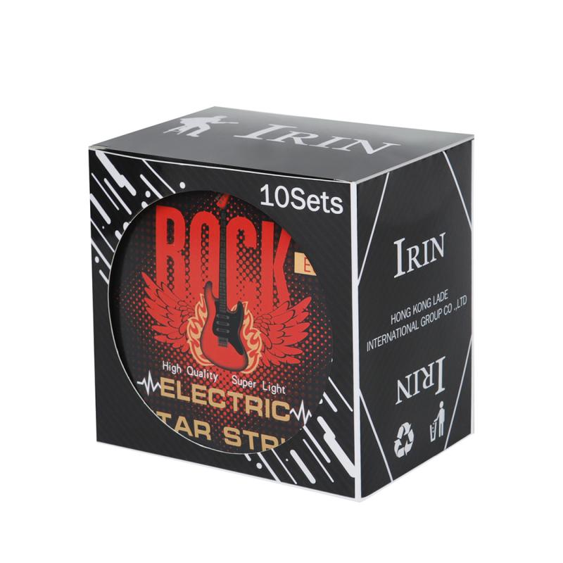 

10 компл./кор., струны для электрогитары Irin E680 из нержавеющей стали, прочные мощные гитарные струны