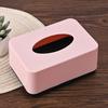Solid Color Tissue Box Square Tissue Case Simplicity Design Napkin Holder  Home Use