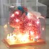 Licorne artificielle avec ailes 23x23CM, fleur en mousse PE, lapin Rose, cadeau de mariage, de saint-valentin, d'anniversaire, de Festival, boîte-cadeau pour petite amie