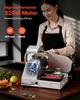 Commercial Meat Slicer, 320W Electric Deli Slicer Machine with 250 mm Sharp Blade, Meat-Slicer with 450 RPM Slicing Speed, 0-10 mm Adjustable
