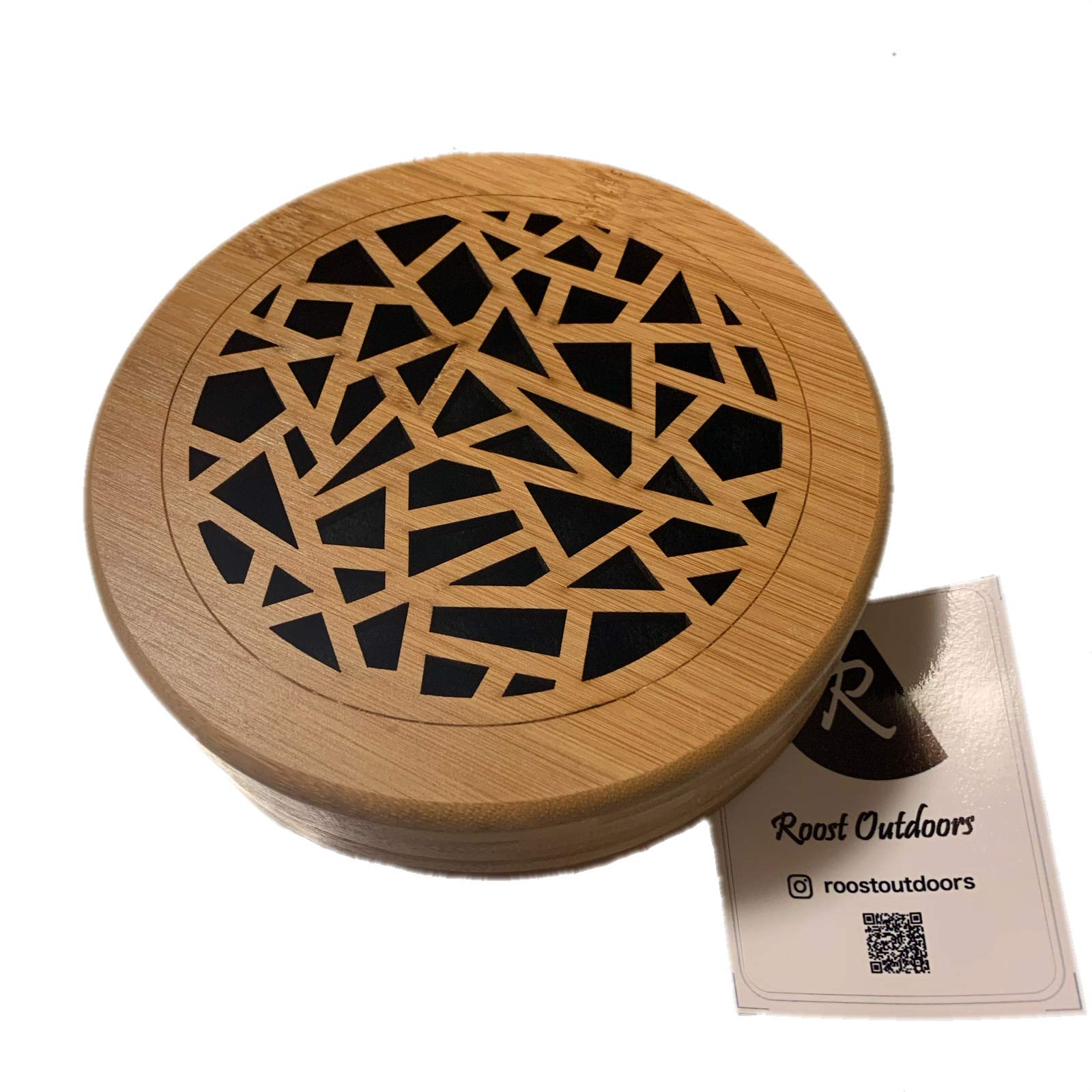 Roost Outdoors Mosquito Coil Holder with Original Sticker, Wooden (Regular Size)
