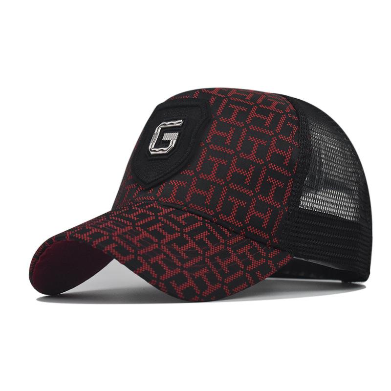 Sommer Mesh Baseball Caps Männer Frauen Plaid Brief Baseball Hüte Casual Mesh Sonnenhüte Atmungsaktive Einstellbare Snapback Hut