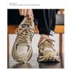 Mens Fashion Printed Embroidered Thick Sole Height Increasing Casual Sports Shoes