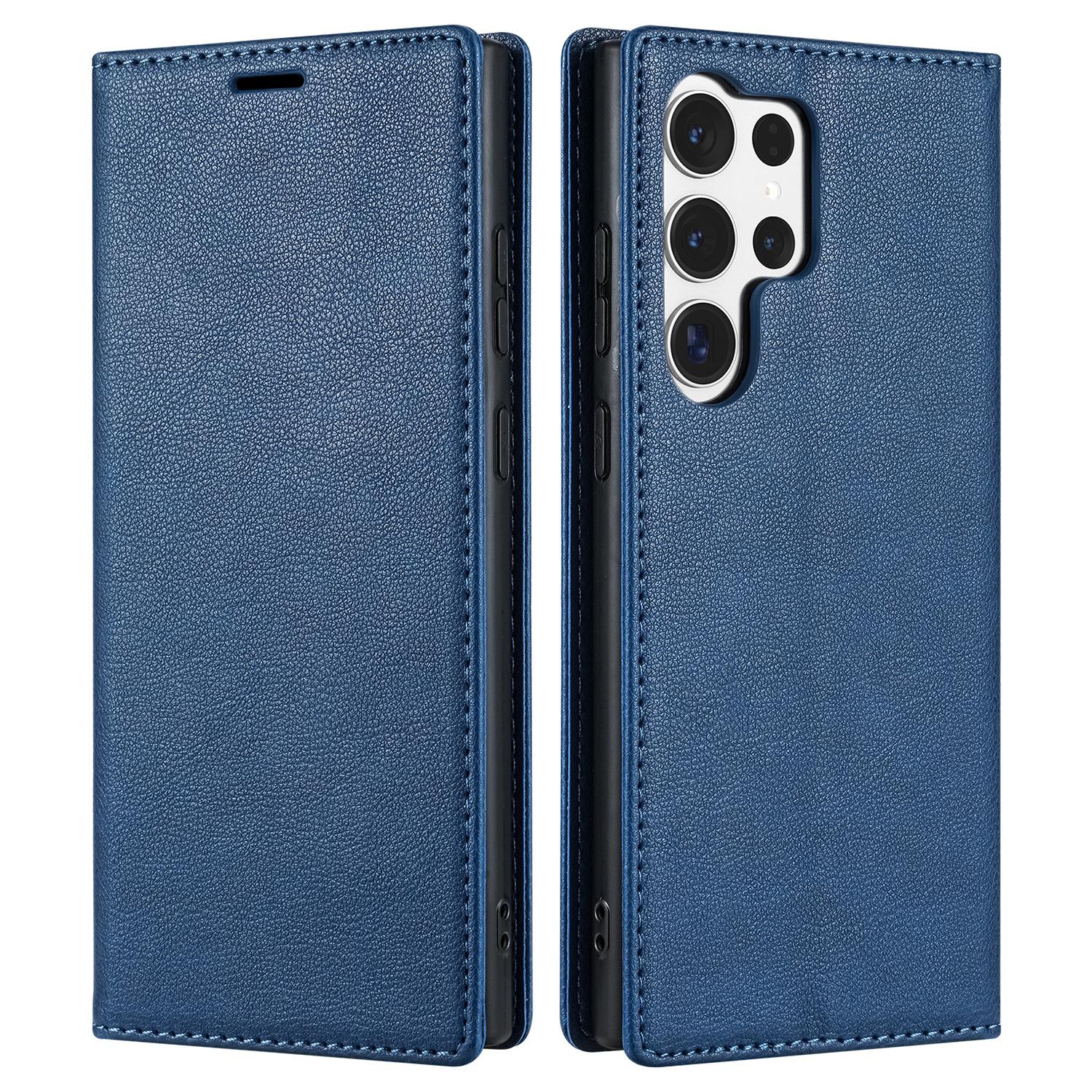 

BKS-001 Для чохла Samsung Galaxy S23 Ultra Магнітний гаманець з автозакриванням Чохол для телефону Blue