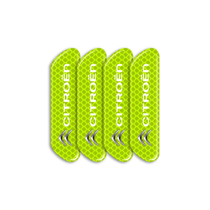 4PCS/set Car Reflective Safety Strip Sticker Styling For Citroen C1 C3 C4 C5 C6 2CV VTS Picasso Cross Cactus RD3 C4L DS3 DS4 DS5