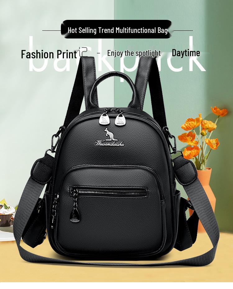 2025 Autumn/Winter Women's Multi-Compartment Large Capacity Backpack - European & American Style Shoulder Travel Bag