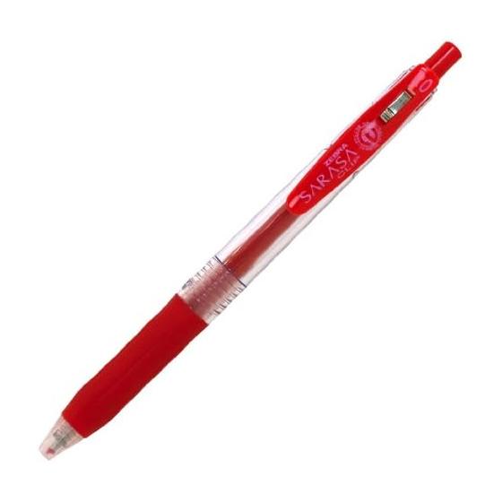 Zebra Gel Ballpoint Pen Sarasa Clip 1.0 Red B-JJE15-R