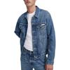 Calvin Klein Classic Truck Driver Denim Jacket With Rigid Pointed Collar Men Jackets Medium-Blue 40TM715420