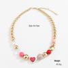 Kenjie Spring Beaded Necklace & Heart Pearl Bracelet Set for Women - European & American Fashion.