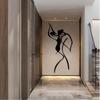 Tango Dance Metal Wall Art Romantic Couple Sculpture Mural Home Decor Gift