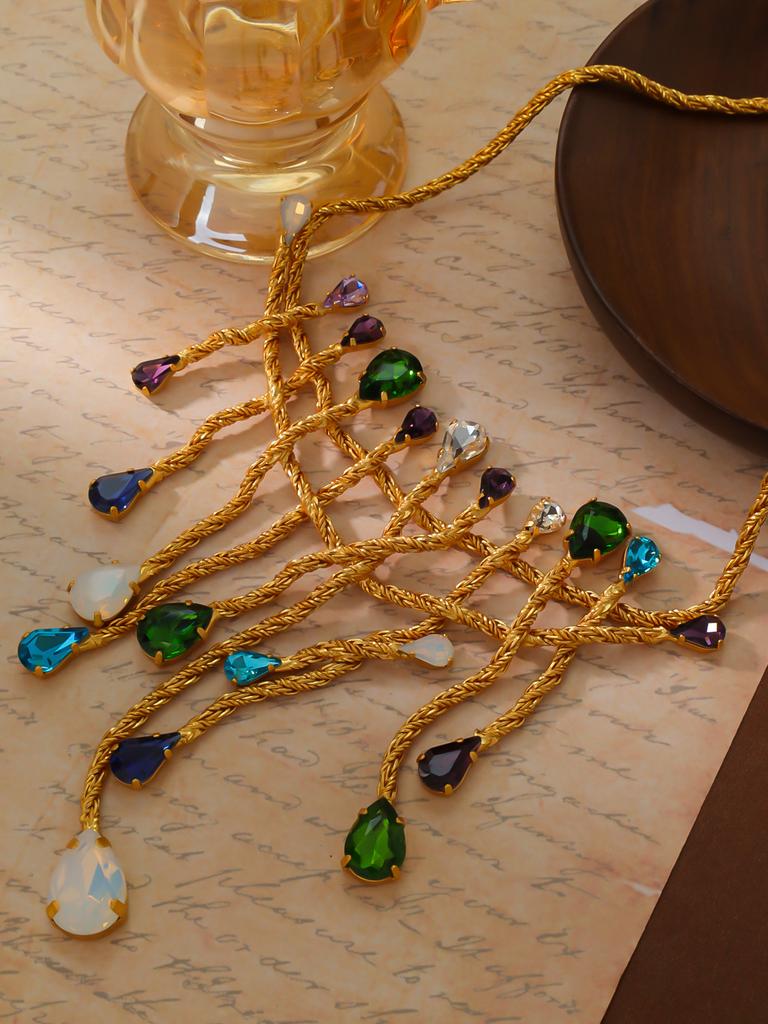 Mittelalterliche Vintage-Halskette im Retro-Stil mit Feuerwerksmotiv, glasiert, mit echtem Gold plattiert, hochwertige Verarbeitung, fortschrittliches Design