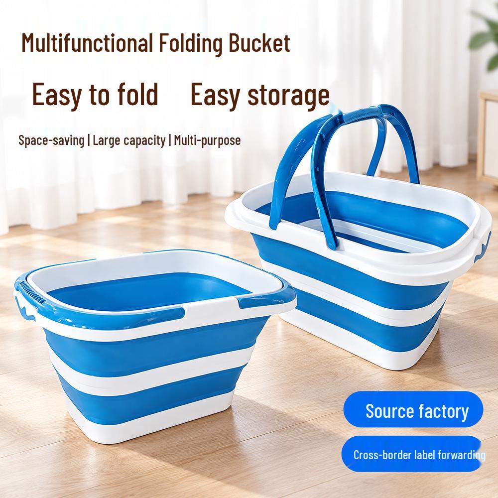 Foldable Multi-functional Laundry Basket — Large Capacity, Portable, Two Handles for Travel & Car Use
