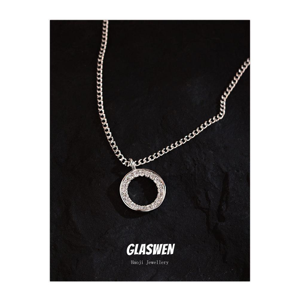 Тяжелая Промышленность Цвет Любовь Циркон Радуга Хип-Хоп Ожерелье Женская Цепочка на Свитер Крест Модные Аксессуары