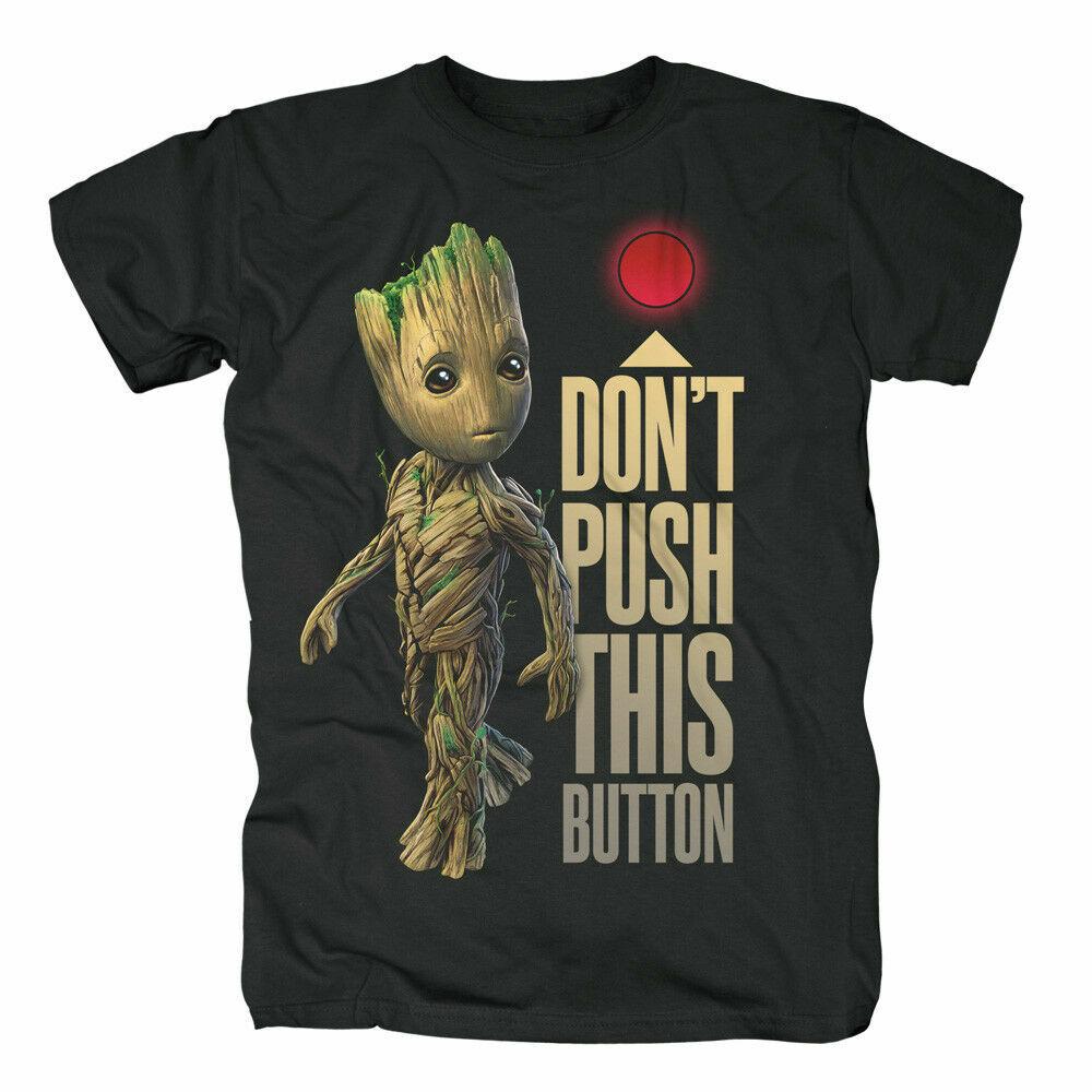 GROOT BUTTON GUARDIANS OF THE GALAXY 2 Groot Button T-shirt Groot S TO 5XL L