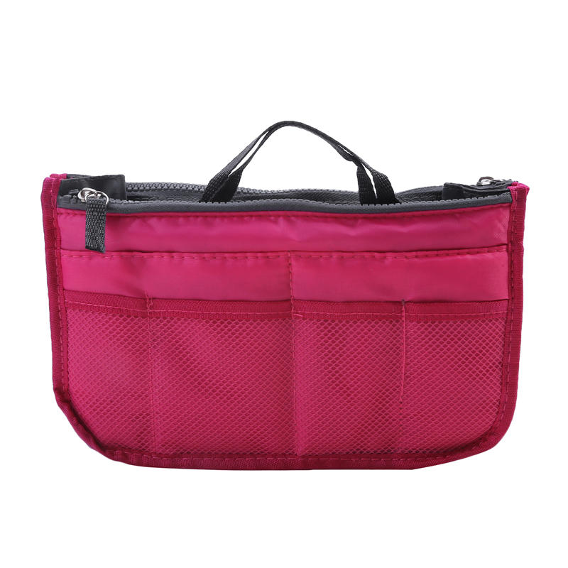 Outdoor Travel Purse Organizer Insert for Handbags Ladies Multi-function Toiletry Cosmetics Storage Bag Large Capacity Zipper Tote Bag