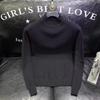 Men's High Neck Sweater - Solid Color Casual Knit Pullover for Autumn and Winter