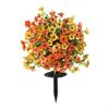 Realistic Artificial Eucalyptuses Violets Round Base Floor Floral Arrangement For Indoor Outdoors Homes Garden Decors