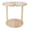Wooden Wine Rack Glass Cup Holder Organizer Tabletop Display for 6 Glass and 1 Wine Bottle
