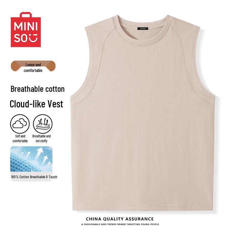 MINISO Men s Heavyweight Sleeveless Tank Top M