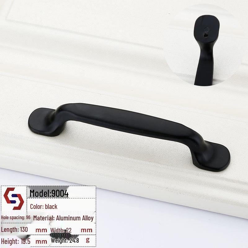 Mâner Sertar și Dulap Stil American Negru