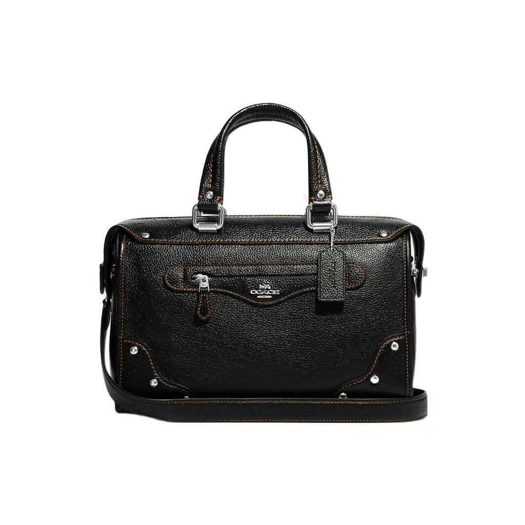 New COACH Leather Handbag, Shoulder Bag, Crossbody Bag Large Women's Black CE636-SVDTV