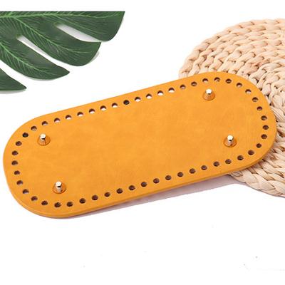 Oval Leather Bag Base Board with Reinforced Hard Bottom Handcrafted Woven Bag Bottom Plate for DIY Bag Making Accessories
