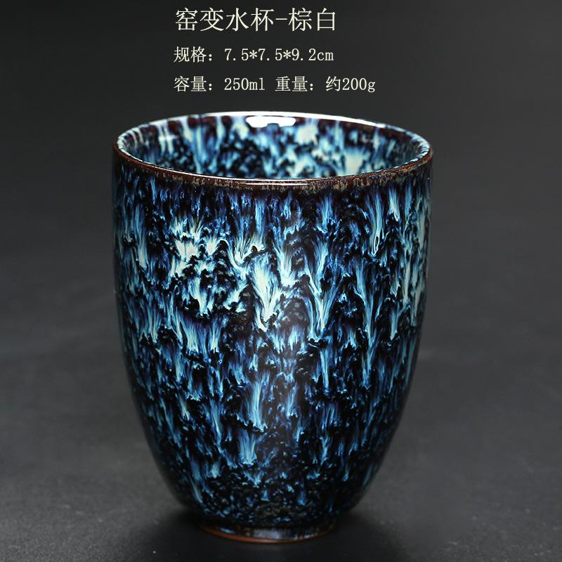 Wholesale Reusable 150ml Chinese Kung Fu Kiln Change Ceramic Home Tea Cup Japanese Style Ceramic Clay Tea Service Cup