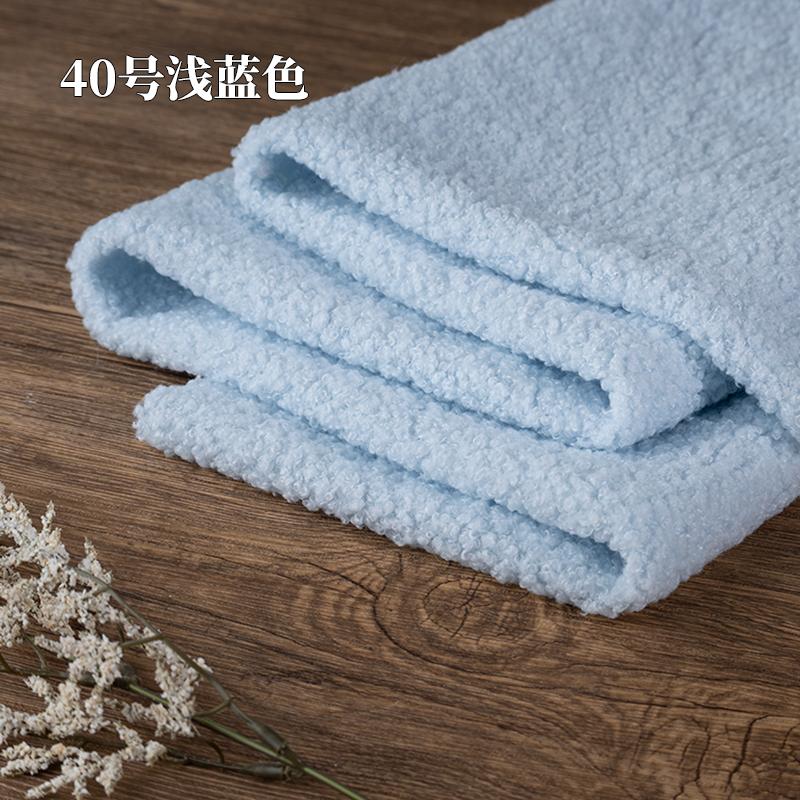 Teddy Plush Fabric Elasticity Soft By The Meter for Toys Pet Nest Cushion Handmade DIY Sewing Faux Lamb Fur Cloth Beige White