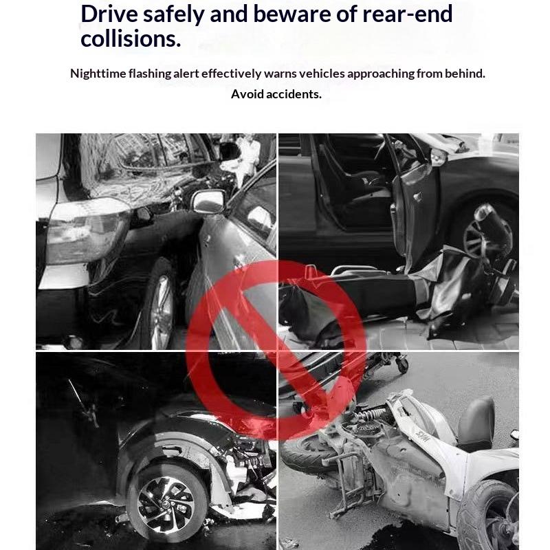 Universal Car Roof Car Truck Wind Powered Led Light Roof Light Fin Auto Safe Warning Lamp Colorful Flash Wind Antenna Lamp