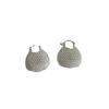 Metal Hollow Woven Bag Earrings, High-End Sense Exaggerated And Unique Niche Design Cold Wind Versatile Earrings