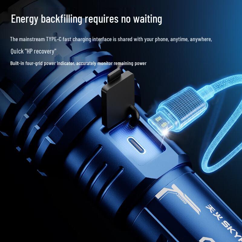 SkyFire Canglong Xiaguang Ultra-Bright Zoomable Flashlight
