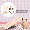 Natural Wooden Hamster Chinchillas Chewing Biting Playing Teeth Care Toys Accessories10PCS