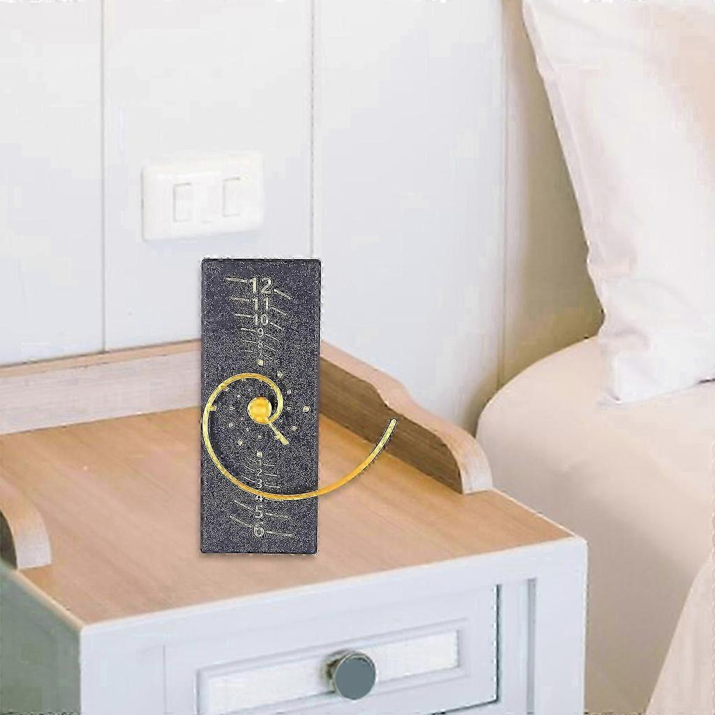 Spirals Fibonaccis Rectangular Wall Clock Combining Mathematical Aesthetic and Modern Styles for Unique Homes Decors 25-26s