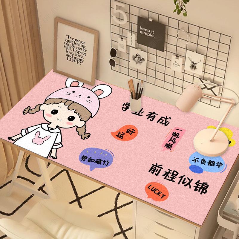 

2024 мультяшный ПВХ водонепроницаемый, антимасляный, грязеотталкивающий коврик для стола для учебы или офиса 50x100 cm