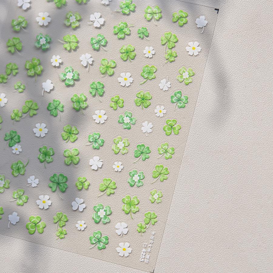 1pcs 5D Colorful Star Bow Nail Art Decoration Stickers Thin Charms Accessory Stickers Nails Back Adhesive Nails Decals DIY