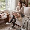 Sexy Hollow Lace Lace Calf Socks Bowknot Detail Thin Fishnet Stockings Breathable High Elastic Jk Long Stocking Daily Wear