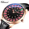 CHENXI 636 Casual Roulette Rotating Men Quartz Watch 3ATM Waterproof Luminous Hands Male Wristwatch Reloj Hombre (Without a Box)