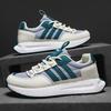 Three Bars New Four-season Leather Casual Running Shoes Sports Dad Trendy Shoes Platform Forrest Gump Trendy Shoes