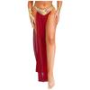 Costume da Regina Antica da Donna Slip Gonna in Chiffon Spacco Laterale Metallizzato Riflettente Rifiniture Dorate Outfit di Halloween