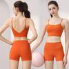 JYL Yoga ShorTrousers Suit Fixed Cup  Quick Dry Breathable Running Fitness Shorts