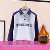 Boys' Polo Sweatshirt with Turn-Down Collar - Handsome Casual Top for Kids, Autumn Wear