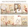 Musical Instruments Wooden Montessori Toys Xylophone Rattle Drumbaby Music Enlightenment Educational Toys Kid Christmas Gifts