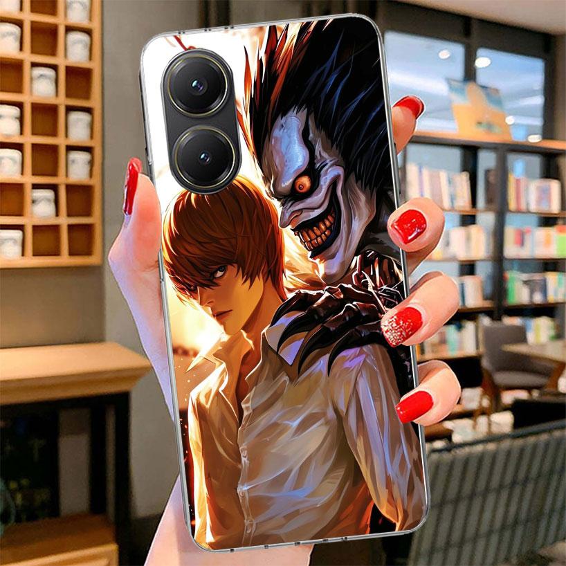 N-Note D-Death Yagami Light Phone Case For Xiaomi Poco F7 Ultra X7 X6 X5 Pro M7 Redmi 15C 15 13C 13 12C 12 10C 10 9A 9C 9T 9 She