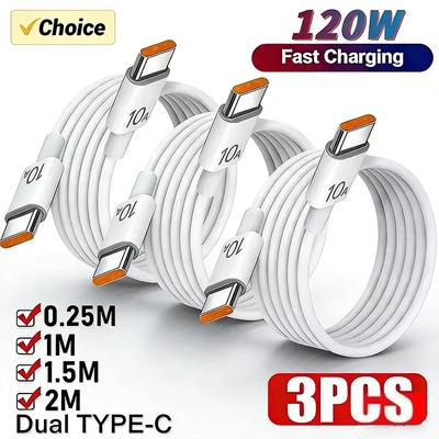 1/1Pcs 11A Cable 111W Super Fast Charging Type C To C Cable Highspeed Data Transfer For iPhone Samsung Xiaomi 17 Charger Cable