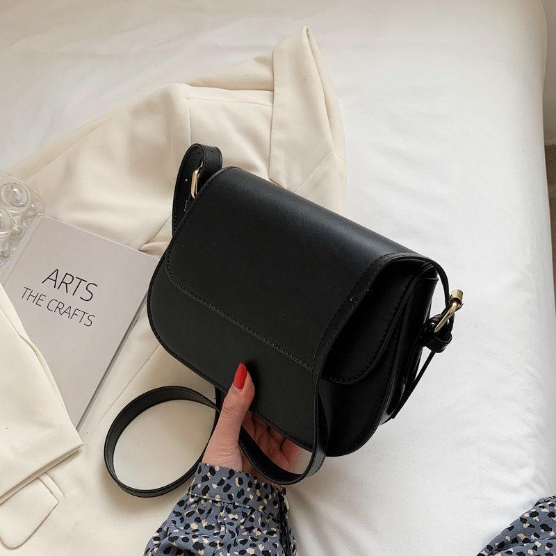 

Популярная сумка женская новая модная косая сумка Span иностранная универсальная сумка через плечо интернет знаменитость текстура маленькая квадратная сумка чёрный