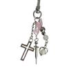 Syringe Heart Cross Charm Pendant Chain Phone Straps Pocket Keychain Strap