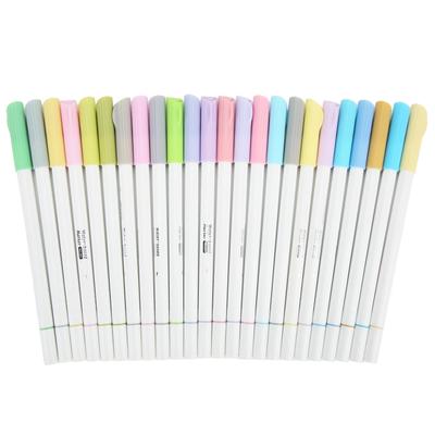 24 Stück Pinselmarker Doppelspitzen Natürliche Lebendige Farbe Ergonomischer Stifthalter Breite Anwendung Pinselstifte
